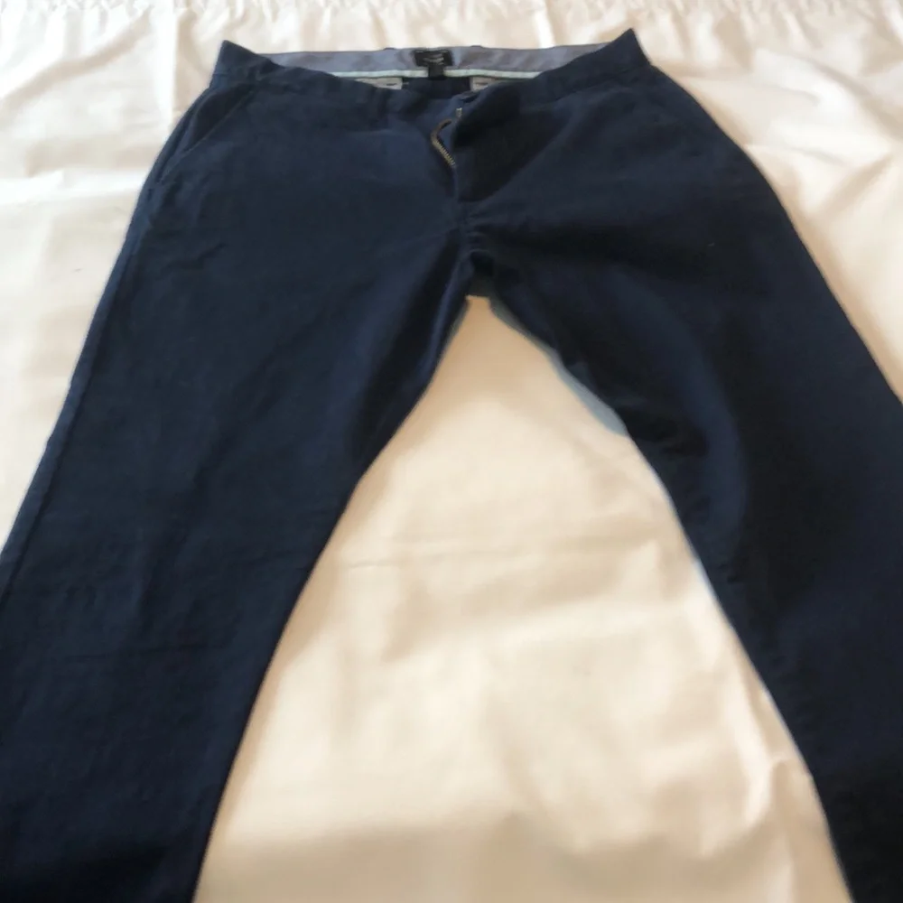 Mens J Crew 250 skinny fit pants in stretch chino - Picture 2 of 8